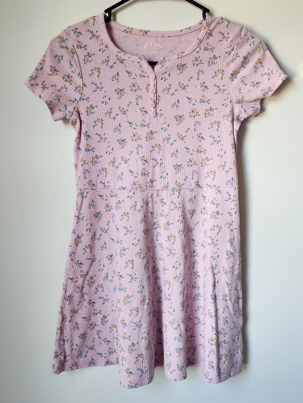 Girl's Pink Floral Dress